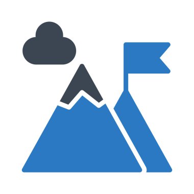 tepeler kabartma renk vektörü simgesi