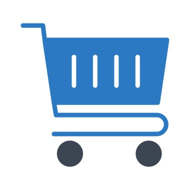 trolley glyph renk vektör simgesi