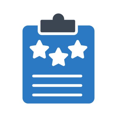 derecelendirme glyph renk vektör simgesi