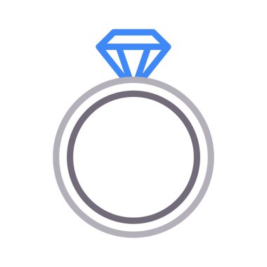 mücevher rengi çizgi vektör simge