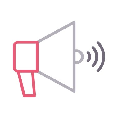 hoparlör rengi çizgi vektör simgesi