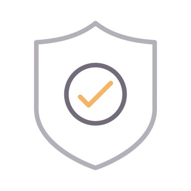 kalkan renk çizgisi vektör simgesi