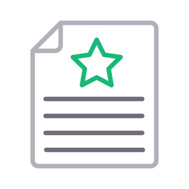 yıldızlı renk çizgisi vektör simgesi