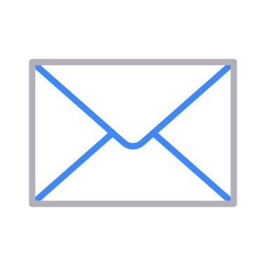 ileti renk çizgisi vektör simgesi