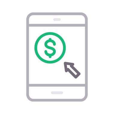 çevrimiçi renk çizgisi vektör simgesi