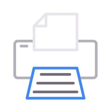 faks renk çizgisi vektör simgesi