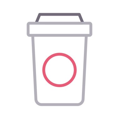 çay rengi çizgi vektör simgesi