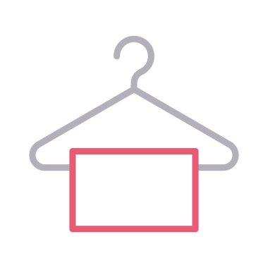 askı rengi çizgi vektör simgesi