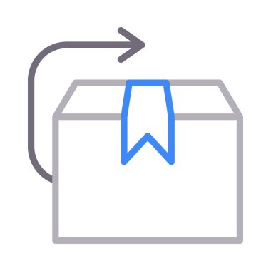 kutu renk çizgisi vektör simgesi