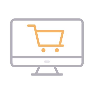 çevrimiçi renk çizgisi vektör simgesi