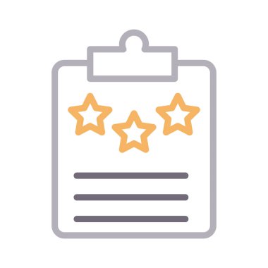 derecelendirme renk çizgisi vektör simgesi