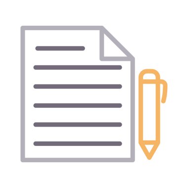 renkli çizgi vektör simgesi yazma