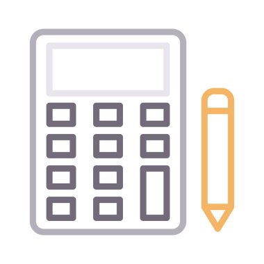 muhasebe renk çizgisi vektör simgesi