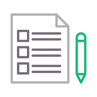 belge renk çizgisi vektör simgesi