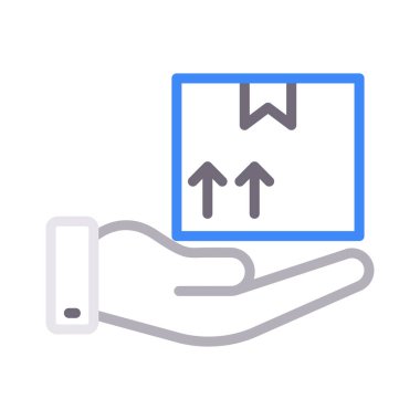 teslim renk çizgisi vektör simgesi