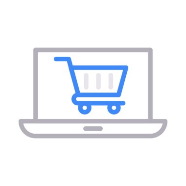 çevrimiçi renk çizgisi vektör simgesi