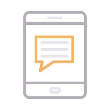 ileti renk çizgisi vektör simgesi