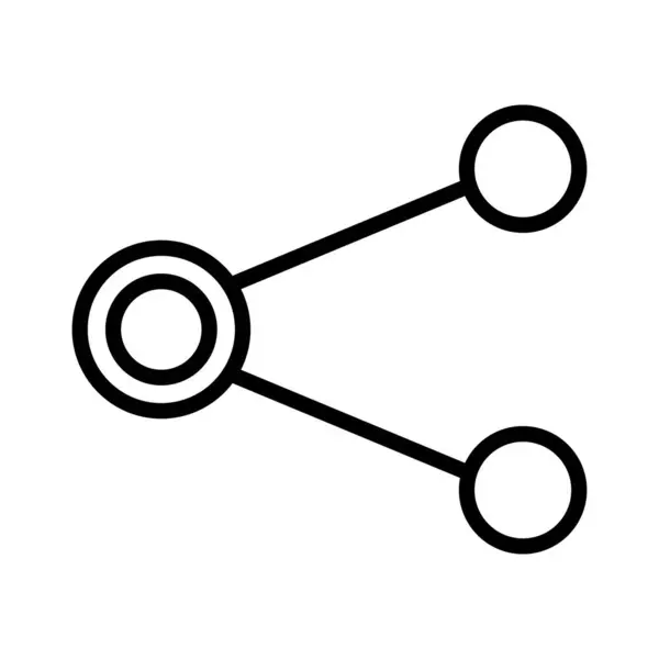 Значок Тонкого Вектора Соединения — стоковый вектор