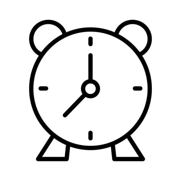 Horloge Fine Icône Vectorielle Ligne — Image vectorielle