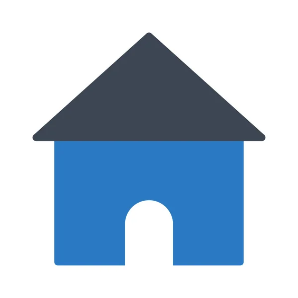 Home Glyph Colour Vector Icon — Stock Vector