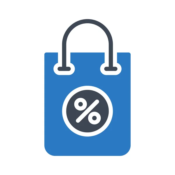 Icono Vector Color Glifo Compras — Vector de stock