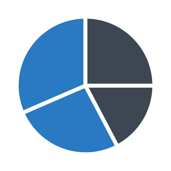Gráfico Glifo Color Vector Icono — Vector de stock