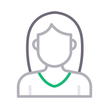 hat kız vektör simge