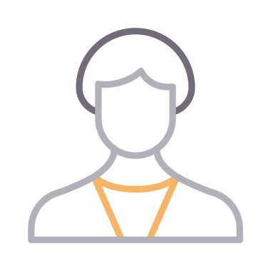 erkek renk çizgisi vektör simgesi