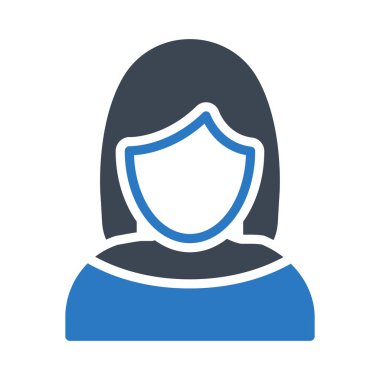 öğretmen glyph renk vektör simgesi