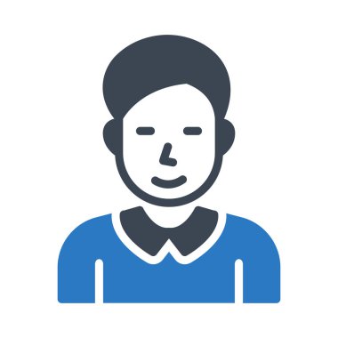 boy glyph renk vektör simgesi