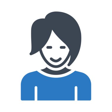 aktris kabartma renk vektörü simgesi