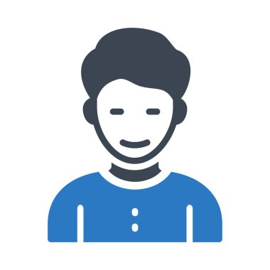 boy glyph renk vektör simgesi