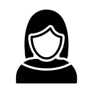 öğretmen glyph düz vektör simgesi