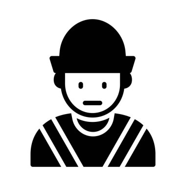 boy glyph düz vektör simgesi