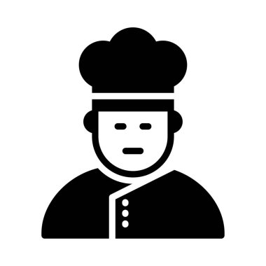 cook glyph düz vektör simgesi