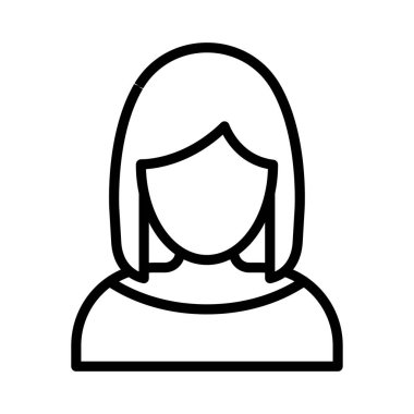 öğretmen ince çizgi vektör simgesi