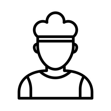 ince çizgi vektör simgesi pişirmek