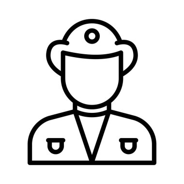 Erkek ince çizgi vektör simge