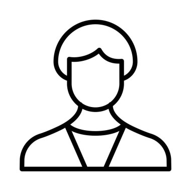 Erkek ince çizgi vektör simge