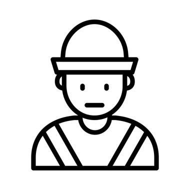 boy ince çizgi vektör simgesi