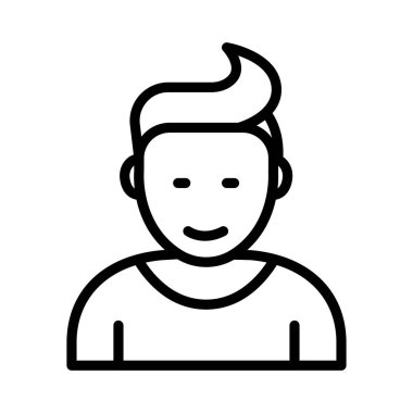 adam ince çizgi vektör simgesi