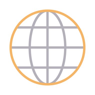 küresel renk çizgisi vektör simgesi