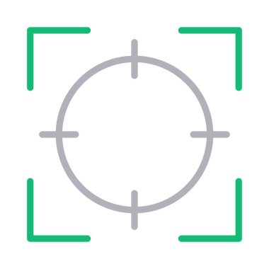 odak renk çizgisi vektör simgesi