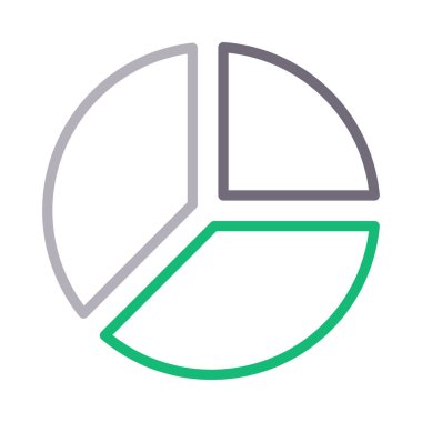 pie  colour line vector icon