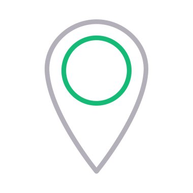 pin renk çizgisi vektör simgesi