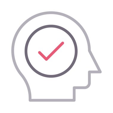 renk çizgisi vektör simgesini kontrol edin