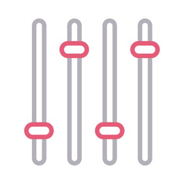 ayar renk çizgisi vektör simgesi