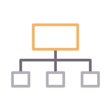 bağlantı renk çizgisi vektör simgesi