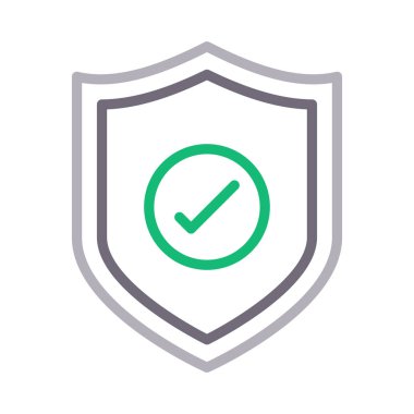 koruma renk çizgi vektör simgesi