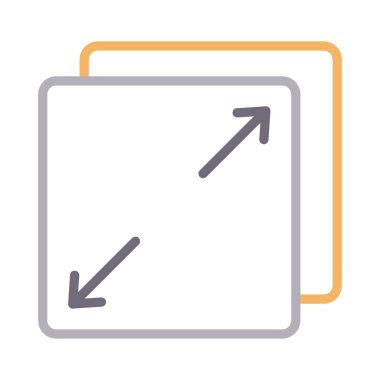 Renk çizgisi vektör simgesini yeniden boyutlandır